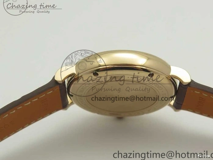 MIROTIME 0428 SportInspired Portofino IW458101 RG MK 1:1 Best Edition Gray Dial On Brown Leather Strap MIYOTA 7165